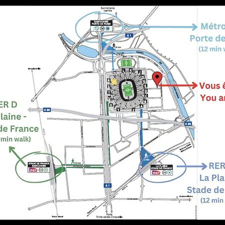 F2 Paris 10Eme Gare Du Nord - Stade De France - Parking Saint-Denis  Ngoại thất bức ảnh